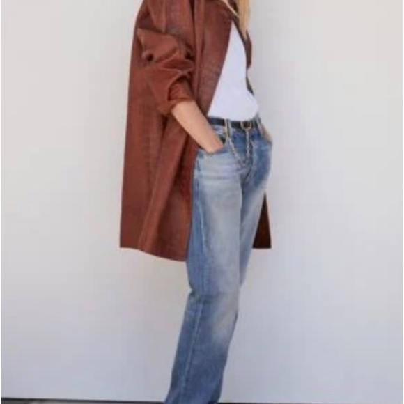 Frame le pixie slouch mid rise denim size 25. - Picture 1 of 5